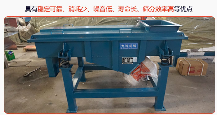 具有穩定可靠、消耗少、噪音低、壽命長、振型穩、篩分效率高等優點